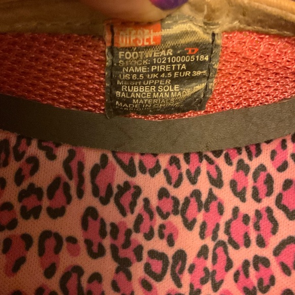 Diesel Pink & Tan Piretta Heels - Picture 2 of 6